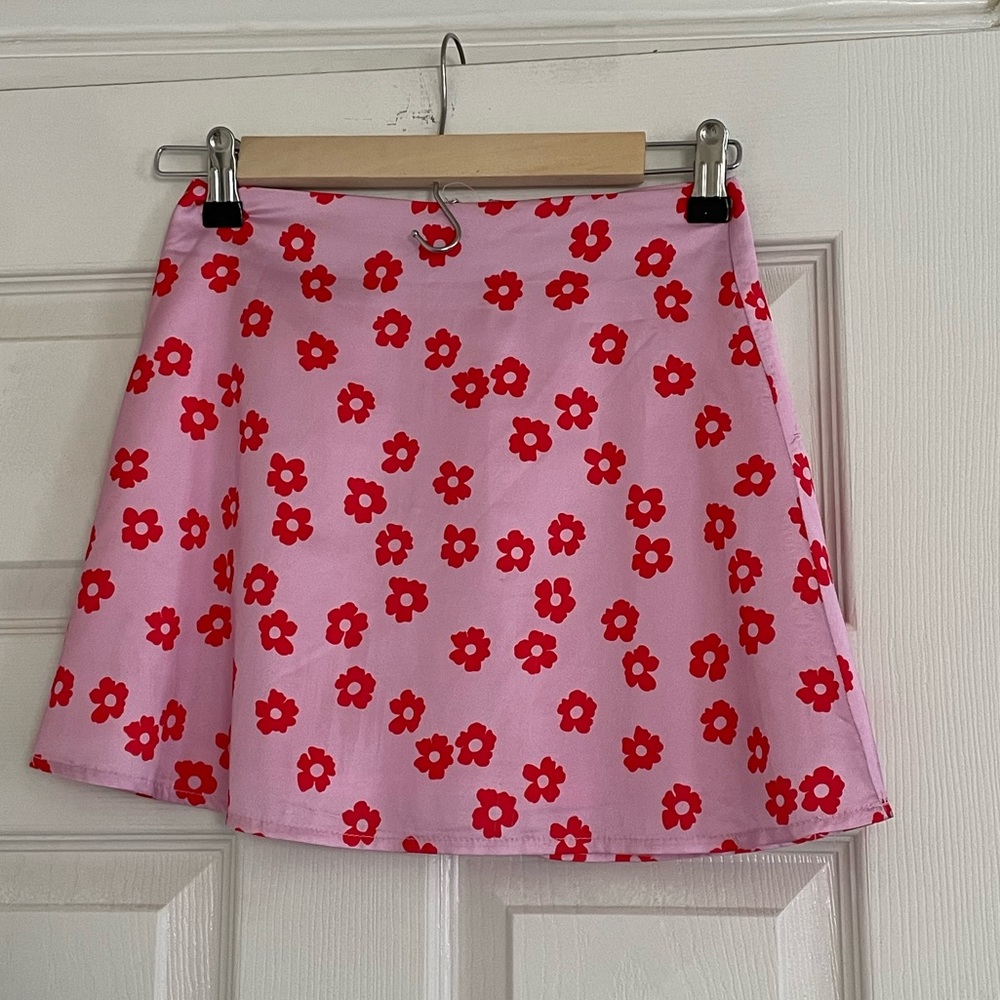 Princess polly flower pattern mini skirt